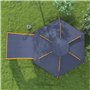 Outsunny Tente de camping pop-up automatique, installation instantanée pour 2 à 4 personnes avec fenêtres en maille, étanche et 