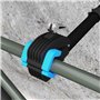 HOMCOM Support de réparation de vélo, support mural pour réparation de vélo avec pince réglable, support d'entretien pour vélo d