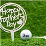 Shanker Golf Balles – The Golf Father Edition – Cadeau amusant pour papa golfeur – Pochette de 3 balles de golf tournoi – Cadeau