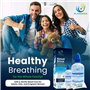 Kit de rinçage des sinus avec flacon souple et 50 sachets de sel, lavage nasal pour adultes et enfants, irrigation nasale nature