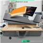 SEFFO Lap Desk Plateau moderne en bois pour ordinateur portable avec coussin doux – Léger et portable – Convient pour ordinateur