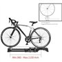 home trainer velo Support D'entraînement À Roulettes For Vélo D'intérieur, Table De Cyclisme Réglable, Exercice Silencieux, Fitn