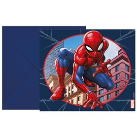 Procos Folat 93951P Invitations FSC Ulimate Spider - 6 pièces