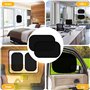 Pare-Soleil Voiture Bébé,4 Pcs,Adsorption électrostatique Protection UV/Chaleur,Pare-Soleil pour vitre latérale,pour Fiat 500x 2