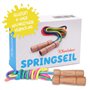 KLEINTOBER Set de 2 CORDES À SAUTER pour enfants I En Deux I Corde avec amplificateur central I 220cm I Réglable I Rainbow I Ins