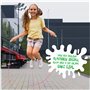 KLEINTOBER Set de 2 CORDES À SAUTER pour enfants I En Deux I Corde avec amplificateur central I 220cm I Réglable I Rainbow I Ins