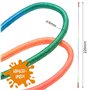 KLEINTOBER Set de 2 CORDES À SAUTER pour enfants I En Deux I Corde avec amplificateur central I 220cm I Réglable I Rainbow I Ins