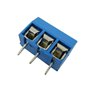 Aihasd 30 pièces KF301-3P Terminal à vis Panneau de jonction PCB Pitch 5.08mm 3 Pin Terminal d'impression 300V 16A