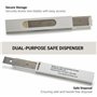 GLASS POLISH Grattoir 150mm Pack de 25 Lames en Acier au Carbone à Double Tranchant, Lames Remplaçables Ultra-Aiguisées de 0,20m