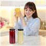 Winter Shore Bouteilles Transparentes de 450ml avec Couvercles & Étiquettes (Lot de 8) - Bouteille de Jus Vide - Bouteille d Eau