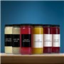 Winter Shore Bouteilles Transparentes de 450ml avec Couvercles & Étiquettes (Lot de 8) - Bouteille de Jus Vide - Bouteille d Eau