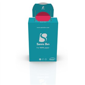 Sanni Bin - Poubelle à déchets sanitaires pour hygiène féminine. Papier 100 % biodégradable
