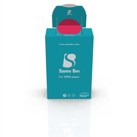 Sanni Bin - Poubelle à déchets sanitaires pour hygiène féminine. Papier 100 % biodégradable