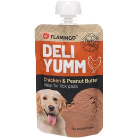 Flamingo Friandises Deli Yumm Pâté avec Poulet et Beurre d’Arachide 90g - Gourmand