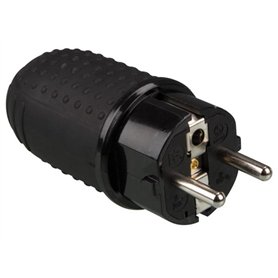 Perel Fiche robuste en caoutchouc IP44