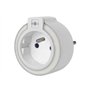 Perel Veilleuse LED avec prise et capteur crépusculaire, activation automatique à l'obscurité, couleur unique : LED blanc, idéal
