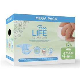 Freelife Bebe Cash Couches Maxi Taille 4 (7-18kg) - 96 couches
