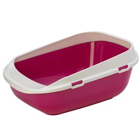 BAC LITIERE GEANT POUR CHAT 65 CM/GRANDE MAISON TOILETTE POUR CHAT JUSQU’À 8/9 KG