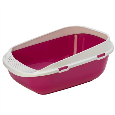 BAC LITIERE GEANT POUR CHAT 65 CM/GRANDE MAISON TOILETTE POUR CHAT JUSQU’À 8/9 KG