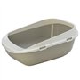 BAC LITIERE GEANT POUR CHAT 65 CM/GRANDE MAISON TOILETTE POUR CHAT JUSQU’À 8/9 KG
