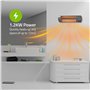 Nedis HTBA10GY Chauffage de salle de bain | 1200 W | Thermostat réglable | 2 modes de chaleur | X4 | Gris