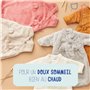 NOUKIE'S Hiver 0-6 Mois (70 cm) -Gigoteuse TOG 2 à 3,5-Fermeture Zippée-Groloudoux Gris, 1-6 Mixte bébé
