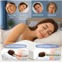 PlumeX Oreiller Ergonomique Mémoire de Forme – Double Hauteur pour Cervicales | Housse Alvéolée Hypoallergénique Lavable | Confo