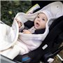 Bemini - BISIDE Nid d'ange 0-12m - Modèle Universel 3 & 5 Points - Pady Tetra Jersey + Jersey - Ivoire