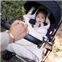 Bemini - BISIDE Nid d'ange 0-12m - Modèle Universel 3 & 5 Points - Pady Tetra Jersey + Jersey - Ivoire