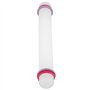 Rouleau a Patisserie de 22cm, Rouleau Patisserie Plastique Rouleau à Pâtisserie Portable with Bagues en Silicone pour Gâteau Fon
