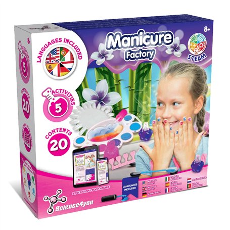 Science4you Kit de Manucure pour Filles - Set de Manucure pour Enfant + Vernis à Ongles + Vernis à Ongles Coloré et Bien Plus En