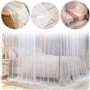 Moustiquaire de lit Grande Moustiquaire Filet Baldaquin, Convient pour Lit Simple et Double