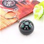 Wincal Boule Porte-clés boussole-28mm Porte-clés sphérique Boussole remplie de Liquide pour Camping randonnée Voyage en Plein ai