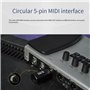 M-VAVE SK7 - Adaptateur MIDI sans fil, Bluetooth 5.0 DIN5, interface entrée/sortie MIDI pour claviers, synthétiseurs et contrôle