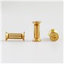 NICOLIE 10 Pcs/Lot En Laiton Vis Rivet Couteau Poignée Serrure Bricolage Couteau Matériel Plaque Fixation Plate Vis À Tête Hexag