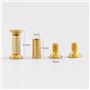 NICOLIE 10 Pcs/Lot En Laiton Vis Rivet Couteau Poignée Serrure Bricolage Couteau Matériel Plaque Fixation Plate Vis À Tête Hexag