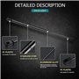 Lot de 2 Voiture Verin hydraulique de Capot pour Audi A4 Avant 8D5 B5 All Engines Estate 1994-2001, Support de Levage Gaz Capot 