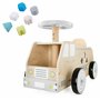 Mamabrum Voiture en Bois à Monter - Porteur Éducatif avec Blocs de Formes, Siège Confortable - Jouet d'apprentissage 2+ Ans - De