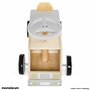 Mamabrum Voiture en Bois à Monter - Porteur Éducatif avec Blocs de Formes, Siège Confortable - Jouet d'apprentissage 2+ Ans - De