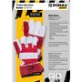DONAU SAFETY Gants de travail en cuir robuste type docker/taille 10,5 / XL - 1 paire/en croûte de cuir de vache de qualité supér