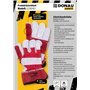 DONAU SAFETY Gants de travail en cuir robuste type docker/taille 10,5 / XL - 1 paire/en croûte de cuir de vache de qualité supér