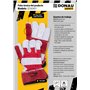 DONAU SAFETY Gants de travail en cuir robuste type docker/taille 10,5 / XL - 1 paire/en croûte de cuir de vache de qualité supér