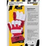 DONAU SAFETY Gants de travail en cuir robuste type docker/taille 10,5 / XL - 1 paire/en croûte de cuir de vache de qualité supér