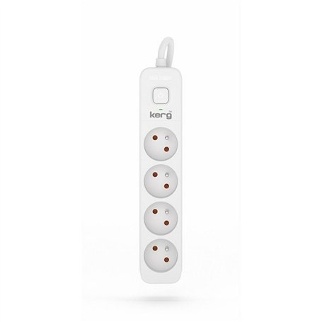 Rallonge 4 prises Schuko avec interrupteur Kerg M02391 (1