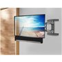 Maclean MC-912 Support Universel pour Barre de Son jusqu'à 15 kg pour Montage sous ou au-Dessus de la TV