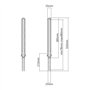 Maclean MC-912 Support Universel pour Barre de Son jusqu'à 15 kg pour Montage sous ou au-Dessus de la TV