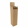 IDEA HOME Lot de 6 boîtes à vin, WAVE Elégante boîte à vin en papier kraft, Design moderne, Système Click & Go, Carton à vin, Em