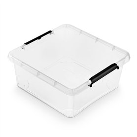 moxom SimpleStore Boite Rangement Carré ca. 18 l - Boite De Rangement Plastique 39 x 39 x 16