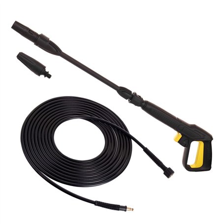 Pistolet Lance avec Rotor et Réglable Buse 10m Tuyau Click x M22 Pour Nettoyeur Haute Pression Kärcher K2 K3 K4 K5 K6 K7