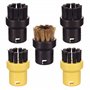 Jeu de 5 brosses Rondes pour Nettoyeur Vapeur Karcher SC1 SC2 SC3 SC4 1.020